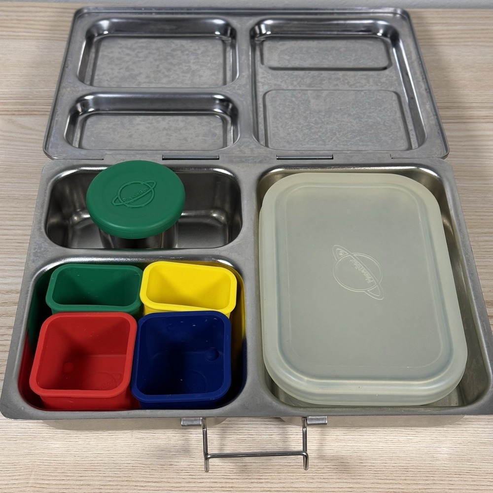 Planet Box Launch Lunch Box with Dividers and Glass Container - Day Of The Dead